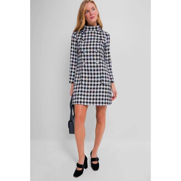 Tuckernuck Prismatic Tweed Radziwill Dress Black , Size XXS NWT $298 - Picture 3 of 13